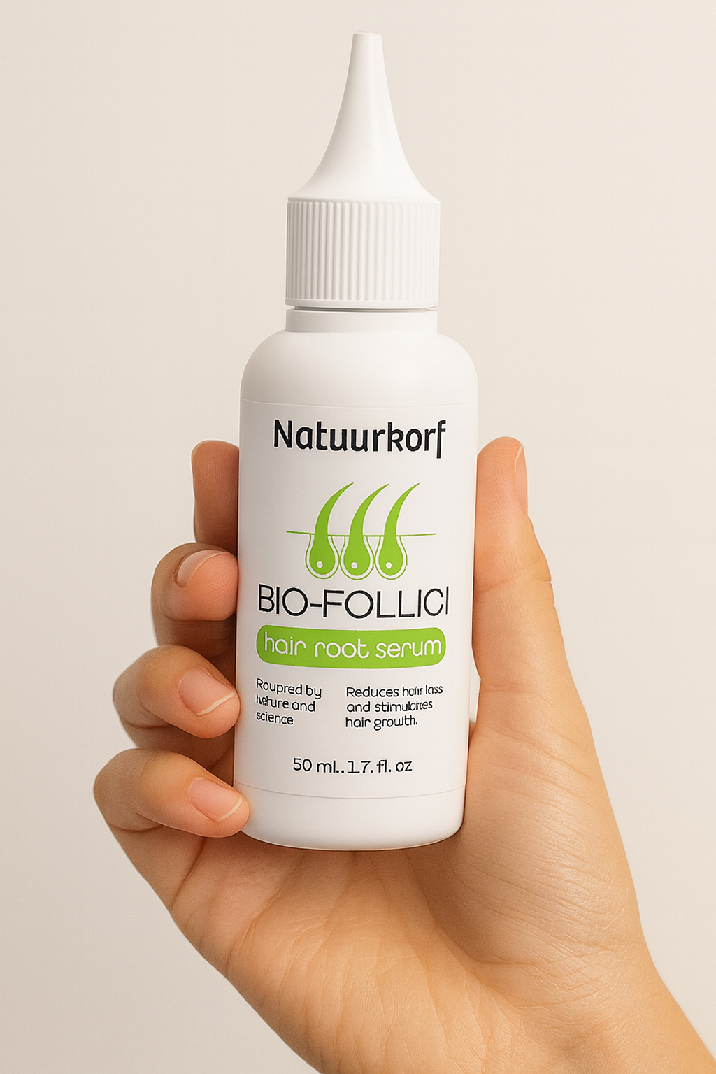 Natuurkorf Haarserum - Alopecia - Haaruitval - Haargroei